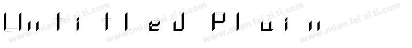 Untitled Plain字体转换